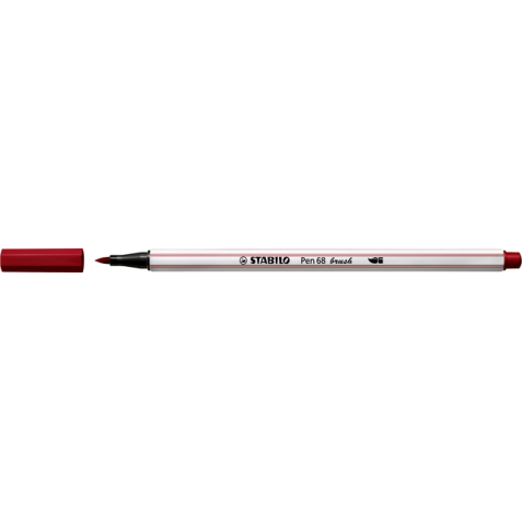 Brushstift STABILO Pen 568/50 donkerrood