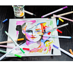 Feutre pinceau STABILO Arty Pen 568/18 assorti étui 18 pièces