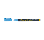 Krijtstift Securit SMA-100 rond 1-2mm wit/blauw/groen/rood blister à 4 stuks