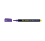 Krijtstift Securit SMA-100 rond 1-2mm geel/oranje/roze/paars blister à 4 stuks