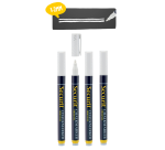 Feutre-craie Securit SMA-100 ogive 1-2mm blanc blister 4 pièces