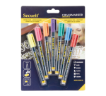 Feutre-craie Securit SMA-100 ogive assorti 1-2mm blister 7 pièces