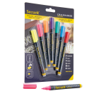 Krijtstift Securit SMA-100 rond ass 1-2mm blister à 7 stuks
