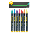 Krijtstift Securit SMA-100 rond ass 1-2mm blister à 7 stuks