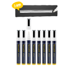 Feutre-craie Securit SMA-510 biseau 2-6mm blanc étui 8 pièces