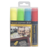Securit Chalk Marker SMA-720 square 7-15mm assorted set of 4 pieces