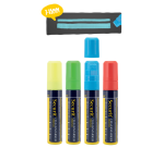 Securit Chalk Marker SMA-720 square 7-15mm assorted set of 4 pieces