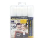 Securit Chalk Marker SMA-720 Square 7-15mm White Set of 4 Pieces