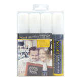 Securit Chalk Marker SMA-720 Square 7-15mm White Set of 4 Pieces