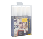 Securit Chalk Marker SMA-720 Square 7-15mm White Set of 4 Pieces