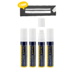 Securit Chalk Marker SMA-720 Square 7-15mm White Set of 4 Pieces
