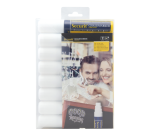 Securit Chalk Marker SMA-720 Square 7-15mm White Set of 8 Pieces