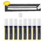 Securit Chalk Marker SMA-720 Square 7-15mm White Set of 8 Pieces