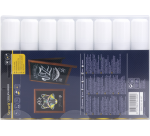 Securit Chalk Marker SMA-720 Square 7-15mm White Set of 8 Pieces
