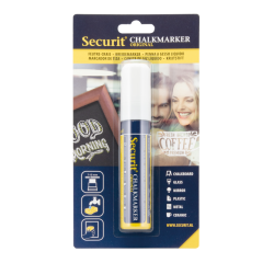 Securit SMA-720 square chalk marker 7-15mm white blister