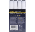 Feutre-craie Securit SMA-510 biseau 2-6mm blanc blister 4 pièces