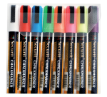 Feutre-craie Securit SMA-510 biseau 2-6mm assorti étui 8 pièces