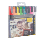 Feutre-craie Securit SMA-510 biseau 2-6mm assorti étui 8 pièces