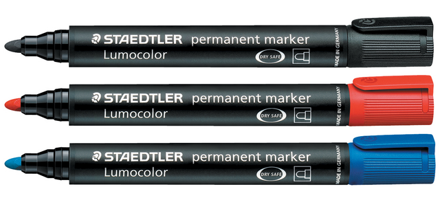 Permanentmarker nachfüllbar Staedtler Lumocolor 352, Kegelspitze 2 mm in schwarz