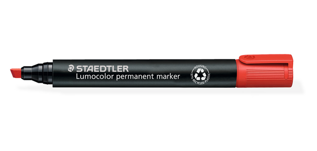 Staedtler Lumocolor 350 permanent chisel marker 2-5mm red