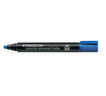 Viltstift Staedtler Lumocolor 350 permanent schuin blauw