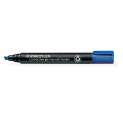 Staedtler Lumocolor 350 chisel 2-5mm permanent marker blue