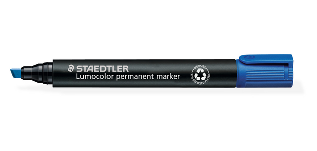 Staedtler Lumocolor 350 chisel 2-5mm permanent marker blue