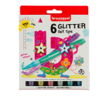 Feutre Bruynzeel Kids Glitter set 6 couleurs