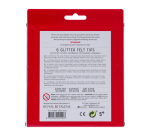 Feutre Bruynzeel Kids Glitter set 6 couleurs