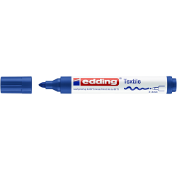 Textielmarker edding 4500 rond 2-3mm blauw