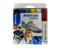 Feutre PILOT Pintor Classic Medium assorti 6 pièces