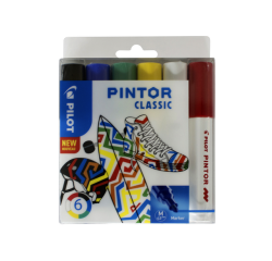 Feutre PILOT Pintor Classic Medium assorti 6 pièces