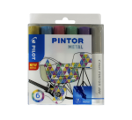 Feutre PILOT Pintor Métalllic Medium assorti étui 6 pièces