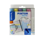 Feutre PILOT Pintor Pastel Medium assorti étui 6 pièces