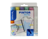 Feutre PILOT Pintor Pastel Medium assorti 6 pièces