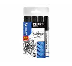 Feutre PILOT Pintor 4 largeurs assorties noir étui 4 pièces