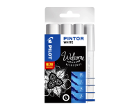 Feute PILOT Pintor 4 largeurs assorties blanc