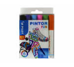 PILOT Pintor Fun Fine Assorted Felt Tip Pen Set, 6 Pieces