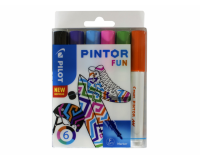 Feutre PILOT Pintor Fun Fin assorti 6 pièces