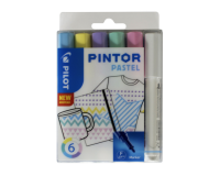 Feutre PILOT Pintor pastel Fin assorti 6 pièces