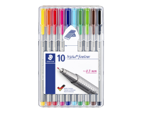 Fineliner Staedtler Triplus 334 assorti 0.3mm 10 stuks