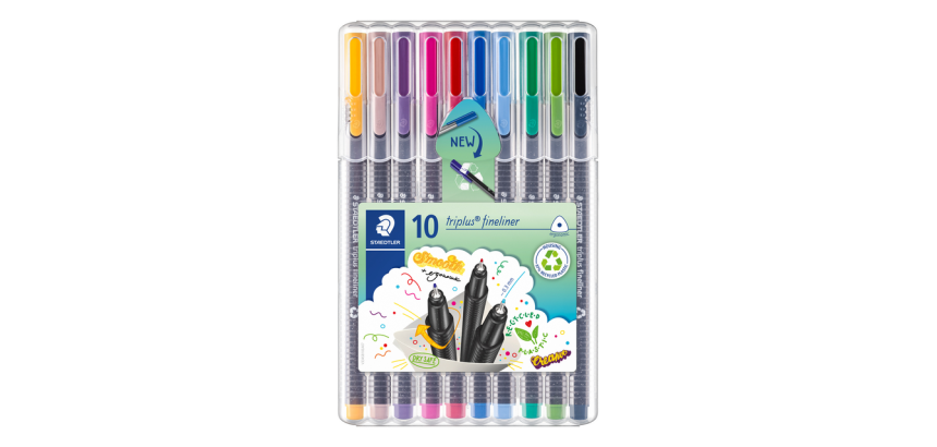 Fineliner Staedtler Triplus 334 assorti 0,3mm 10 pièces