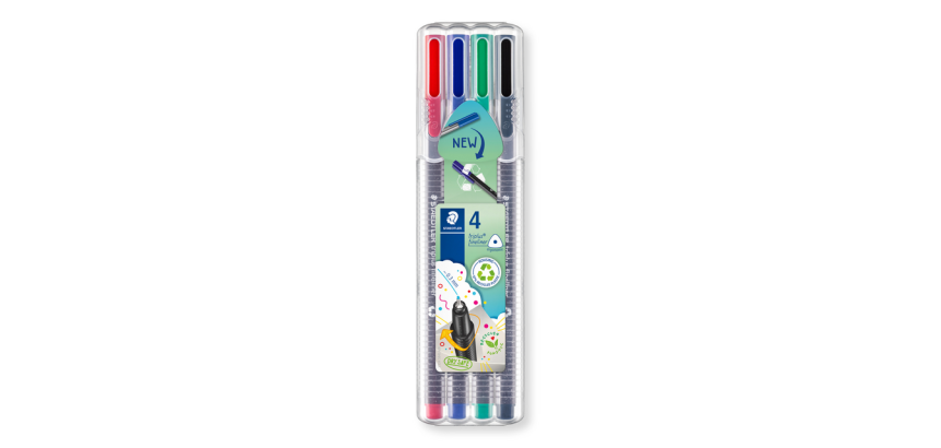 Fineliner Staedtler Triplus 334 assorti 0.3mm 4 stuks