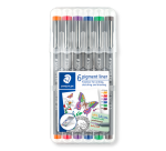 Staedtler 308 Pigment Fineliner 0.5mm assorted set of 6 pieces