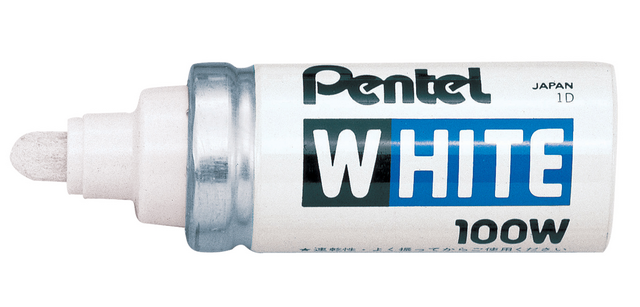 Marqueur Peinture Pentel 100W ogive 4mm blanc