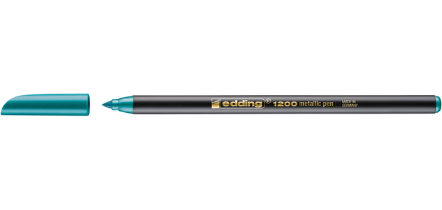 Fineliner edding 1200 074  fijn metallic groen