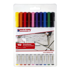 Fineliner edding 89/10 Fin assorti blister 10 pièces