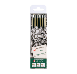 Kit dessin Sakura Zentangle noir set 3 stylos