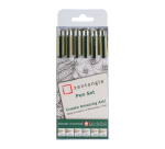 Kit dessin Sakura Zentangle noir set 6 stylos