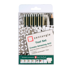 Kit dessin Sakura Zentangle assorti set 12 pièces